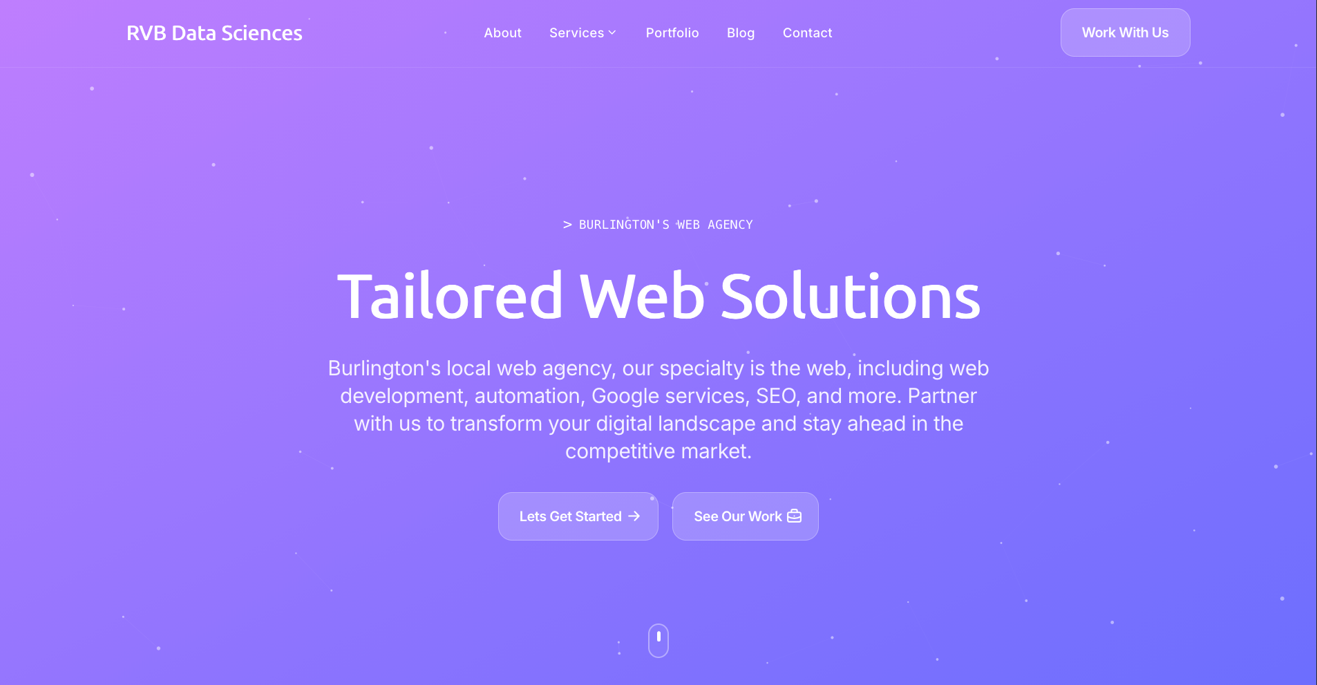 RVB Corp Website Screenshot
